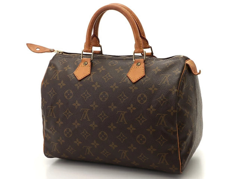 Louis Vuitton Monogram Handbag Speedy Brown